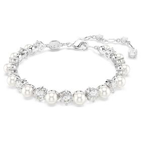 Swarovski 5689625 Matrix Tb Pearl White-Rhs M Bilezik