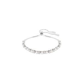 Swarovski 5689633 Matrix Bracelet 3 mm White-Rhs M Bilezik