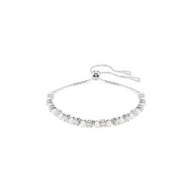 Swarovski 5689633 Matrix Bracelet 3 mm White-Rhs M Bilezik