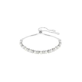 Swarovski 5689633 Matrix Bracelet 3 mm White-Rhs M Bilezik