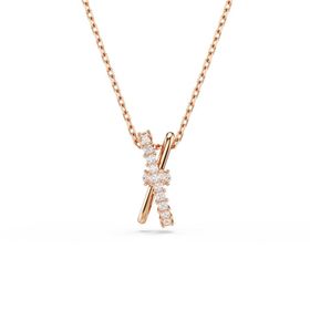 Swarovski 5689788 Hyperbola Pend 2 Band White-Ros Kolye