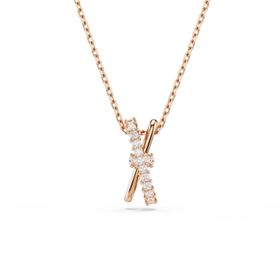 Swarovski 5689788 Hyperbola Pend 2 Band White-Ros Kolye