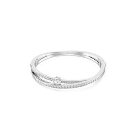 Swarovski 5691225 Hyperbola Bangle Drop White-Rhs M Bilezik
