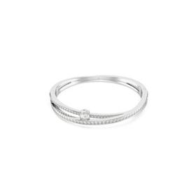 Swarovski 5691225 Hyperbola Bangle Drop White-Rhs M Bilezik