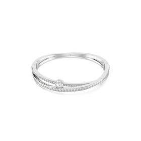 Swarovski 5691225 Hyperbola Bangle Drop White-Rhs M Bilezik