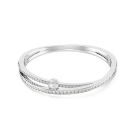 Swarovski 5691225 Hyperbola Bangle Drop White-Rhs M Bilezik