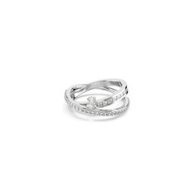 Swarovski 5691229 Hyperbola Ring 2 Row White-Rhs 52 Yüzük