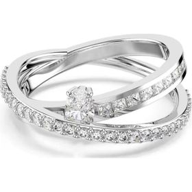 Swarovski 5691231 Hyperbola Ring 2 Row White-Rhs 55 Yüzük