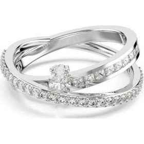 Swarovski 5691232 Hyperbola Ring 2 Row White-Rhs 60 Yüzük