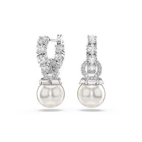 Swarovski 5691716 Matrix Pe Pearl White-Rhs Küpe