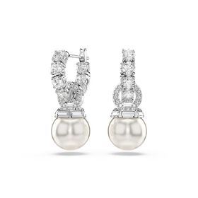 Swarovski 5691716 Matrix Pe Pearl White-Rhs Küpe