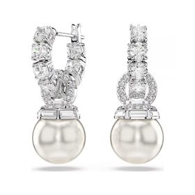 Swarovski 5691716 Matrix Pe Pearl White-Rhs Küpe