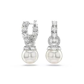 Swarovski 5691716 Matrix Pe Pearl White-Rhs Küpe