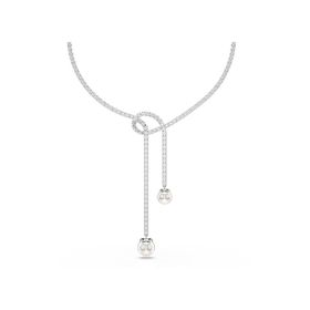 Swarovski 5692416 Matrix Necklace Pearl White-Rhs Kolye