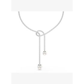 Swarovski 5692416 Matrix Necklace Pearl White-Rhs Kolye