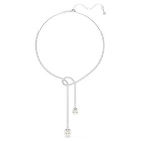 Swarovski 5692416 Matrix Necklace Pearl White-Rhs Kolye