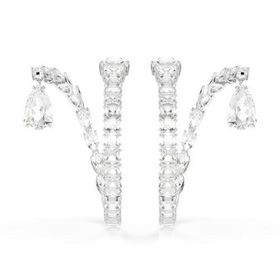 Swarovski 5692524 Matrix Pe Hoop Cry-Rhs Küpe