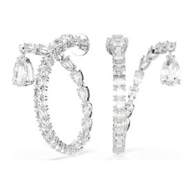 Swarovski 5692524 Matrix Pe Hoop Cry-Rhs Küpe