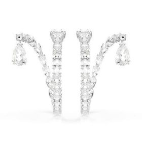 Swarovski 5692524 Matrix Pe Hoop Cry-Rhs Küpe