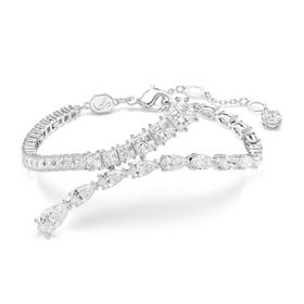Swarovski 5693154 Matrix Bracelet White-Rhs M Bilezik