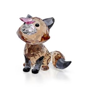 Swarovski 5701250 Idyllıa Fox and Butterfly Ev Dekorasyonu