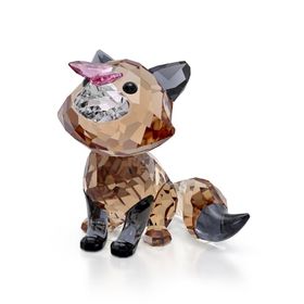 Swarovski 5701250 Idyllıa Fox and Butterfly Ev Dekorasyonu