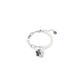 Swarovski 5705720 Swan Bracelet White-Rhs M Bilezik