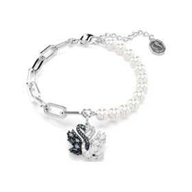Swarovski 5705720 Swan Bracelet White-Rhs M Bilezik