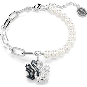 Swarovski 5705720 Swan Bracelet White-Rhs M Bilezik