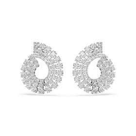 Swarovski 5705834 Matrix Pe Round White-Rhs Küpe