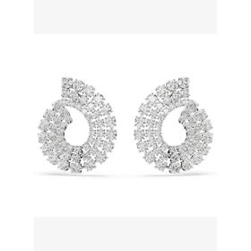 Swarovski 5705834 Matrix Pe Round White-Rhs Küpe