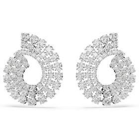 Swarovski 5705834 Matrix Pe Round White-Rhs Küpe