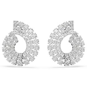 Swarovski 5705834 Matrix Pe Round White-Rhs Küpe