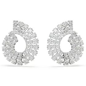 Swarovski 5705834 Matrix Pe Round White-Rhs Küpe