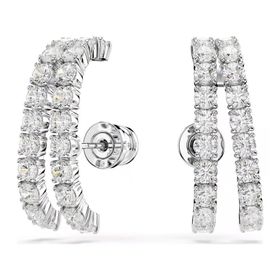 Swarovski 5705835 Matrix Pe Lines White-Rhs Küpe