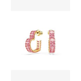Swarovski 5706340 Matrix Pe Hoop Hrt S Pink-Gos Küpe