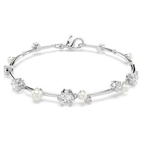 Swarovski 5707511 Constella Bracelet Pearl Whi-Rhs M Bilezik
