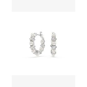 Swarovski 5709256 Matrix Pe Pearl Hoops White-Rhs Küpe