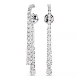 Swarovski 5709257 Matrix Pe M Whi-Rhs Küpe