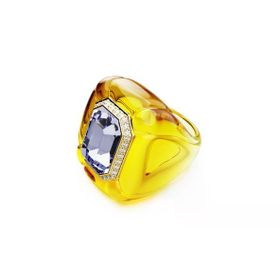 Swarovski 5709974 Dulcis Ring YEL/PUR/GOS 58 Yüzük
