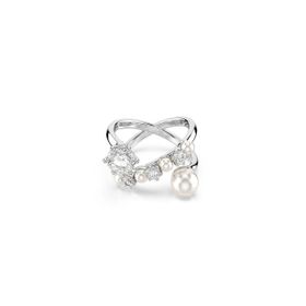Swarovski 5714377 Matrix Ring Pearl Open White-Rhs 52 Yüzük