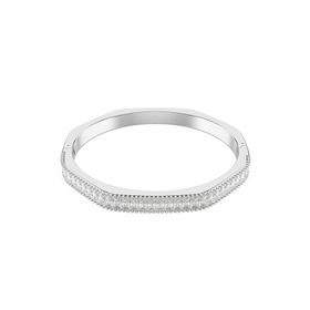 Swarovski 5720621 Matrix Bangle White-Rhs L Bilezik