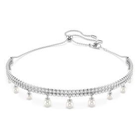 Swarovski 5720865 SS25 Capsule Choker Prl White-Rhs Kolye