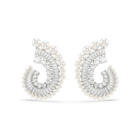 Swarovski 5720869 SS25 Capsule Pe Prl Whi-Rhs Küpe