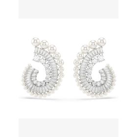 Swarovski 5720869 SS25 Capsule Pe Prl Whi-Rhs Küpe