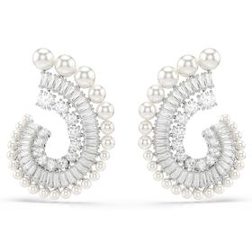 Swarovski 5720869 SS25 Capsule Pe Prl Whi-Rhs Küpe