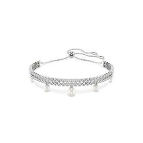 Swarovski 5720870 SS25 Capsule Bracelet Prl Whi-Rhs M Bilezik
