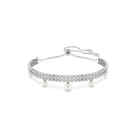 Swarovski 5720870 SS25 Capsule Bracelet Prl Whi-Rhs M Bilezik