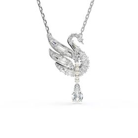 Swarovski 5723387 Swan Pend Drop Whi-Rhs Kolye