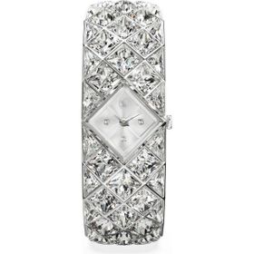 Swarovski 5724515 Curiosa Bangle Watch MB STS/WHT/STS Kol Saati